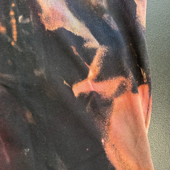 Men’s 2X Bleached‎ Dyed  T Shirt Abstract Colorful Grunge Skater Graffiti Artsy - Picture 13 of 15